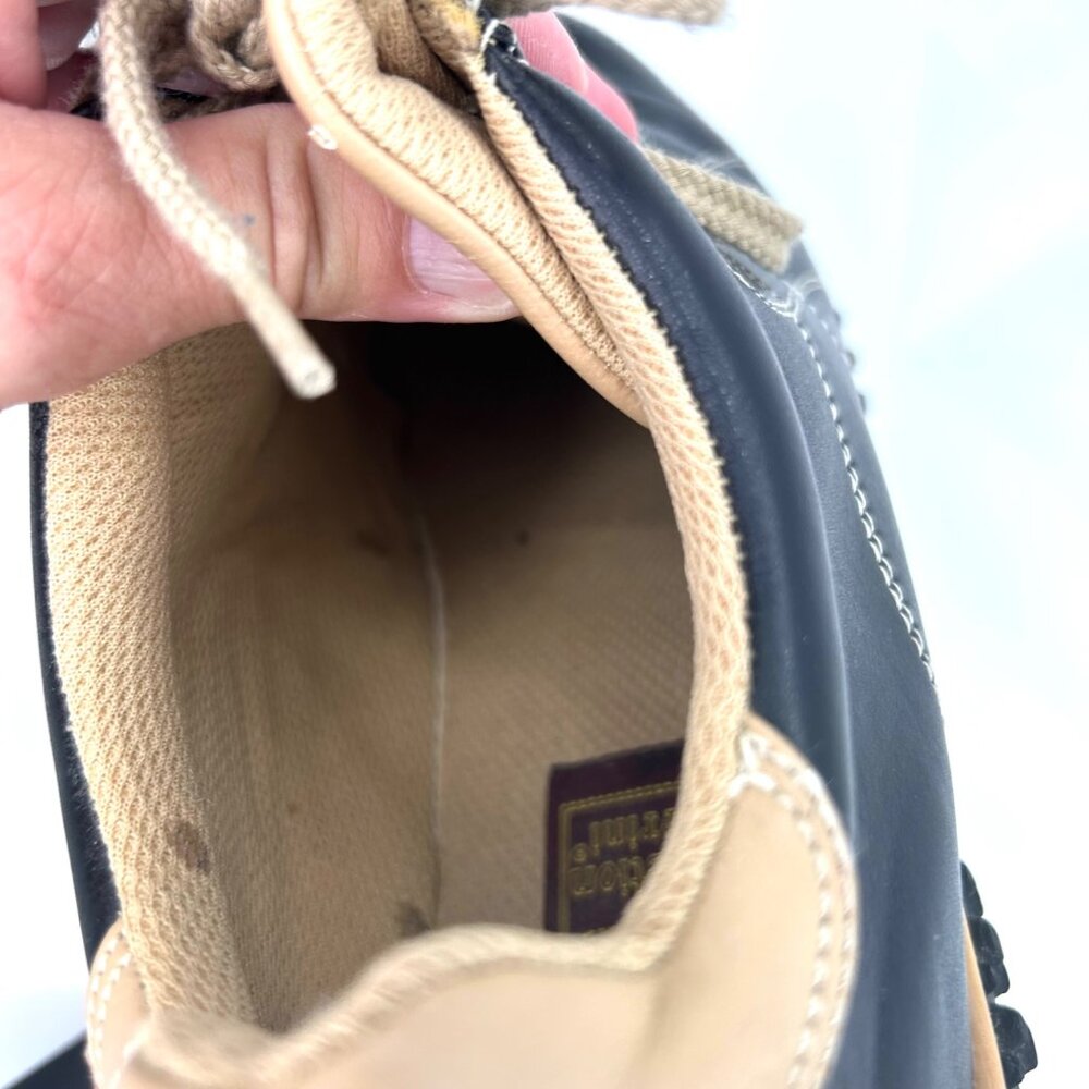 CA COLLECTION BY CARRINI BLACK TAN LEATHER SHOES - 10W - Picture 10 of 12